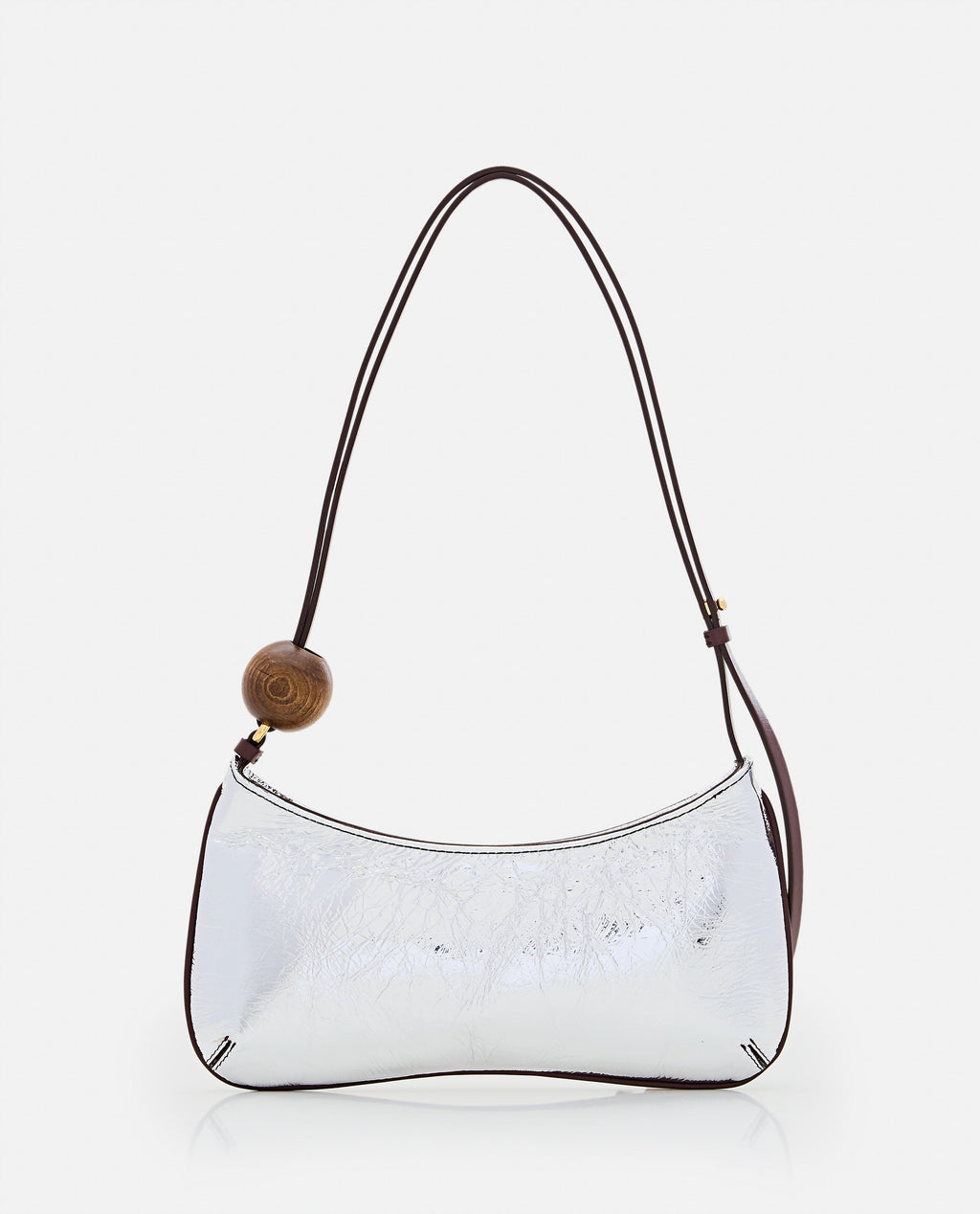 Jacquemus Women Le Bisou Perle Leather Shoulder Bag