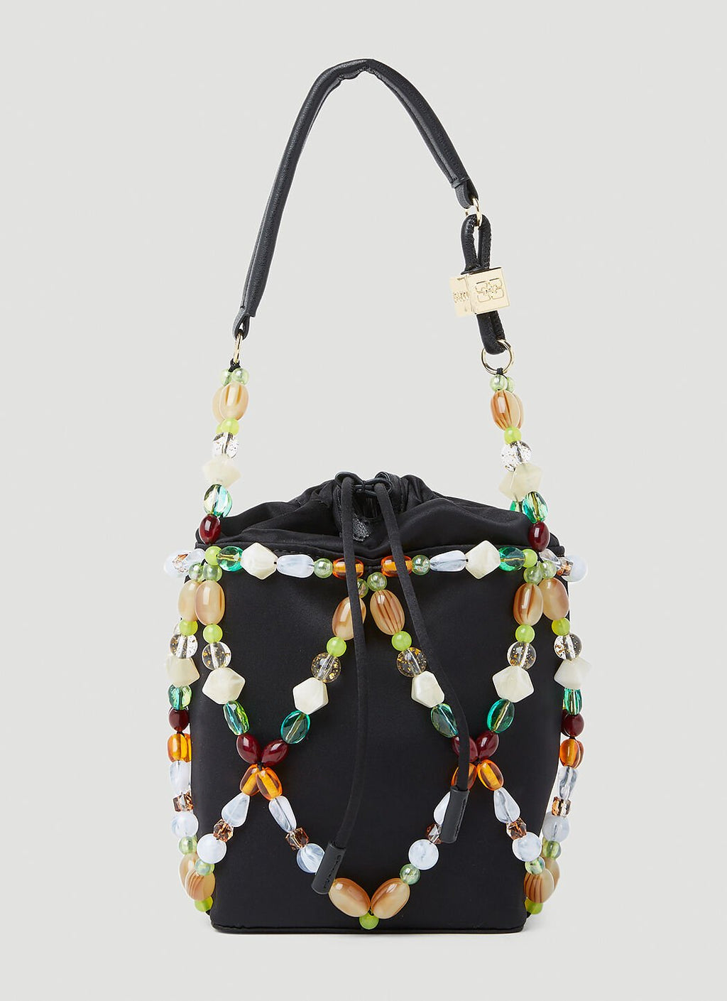 Ganni Women Bucket Beads Handbag