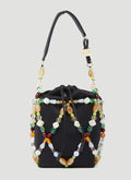Ganni Women Bucket Beads Handbag
