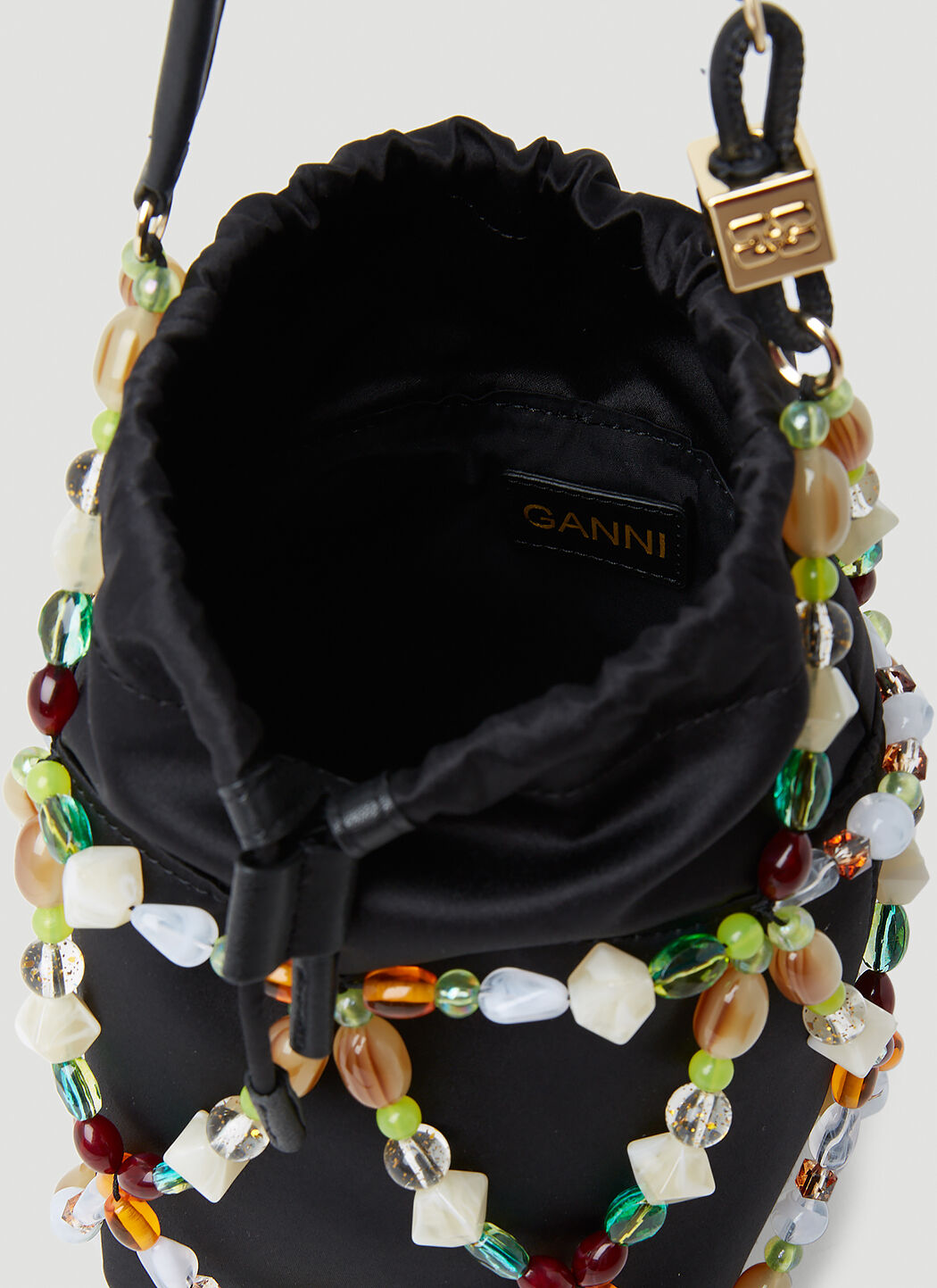 Ganni Women Bucket Beads Handbag