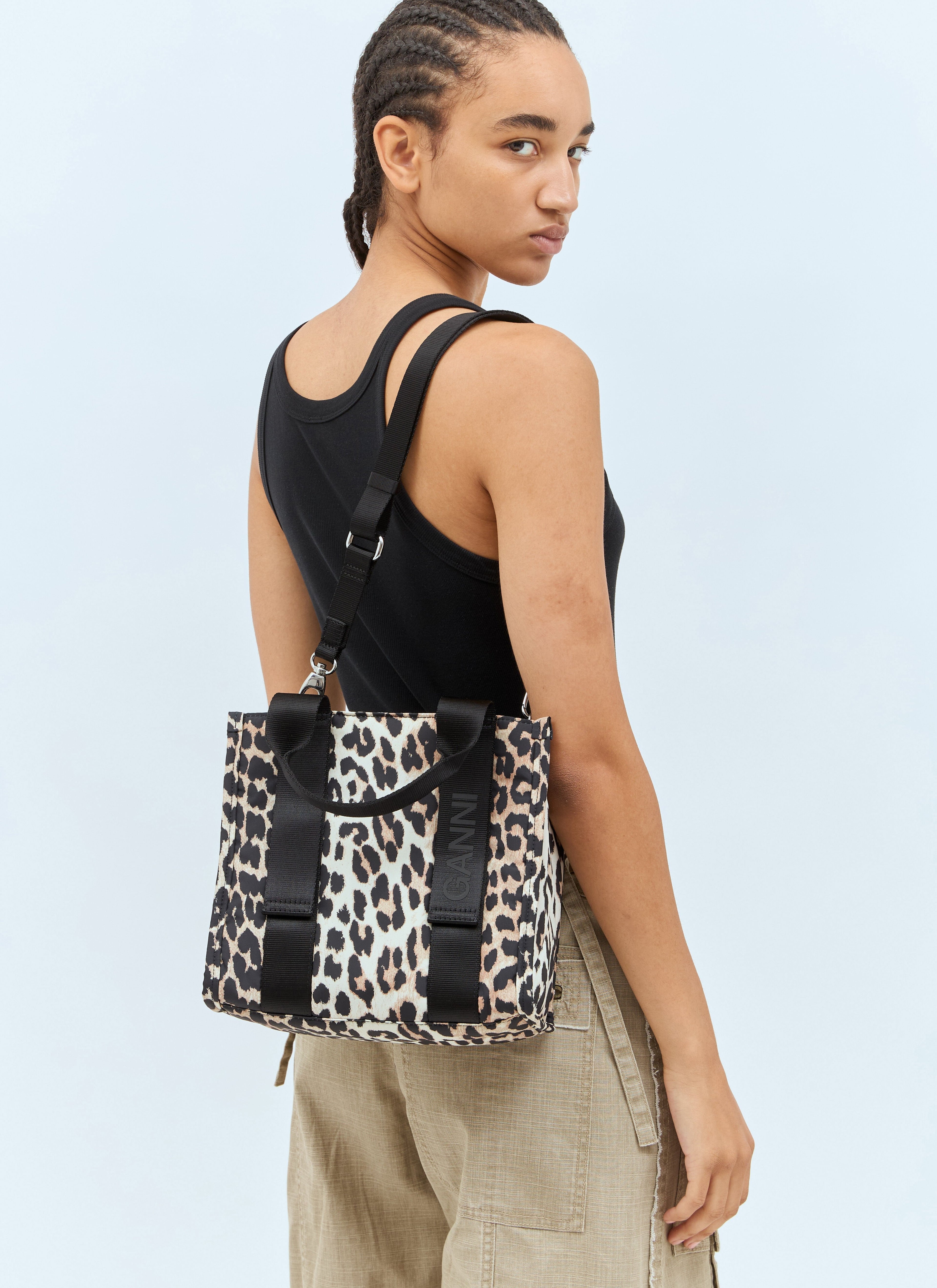Ganni Women Recycled Tech Small Tote Bag