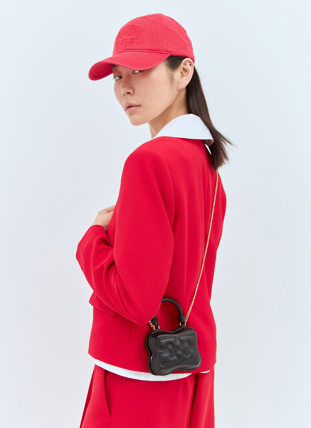 Ganni Women Butterfly Nano Crossbody Bag