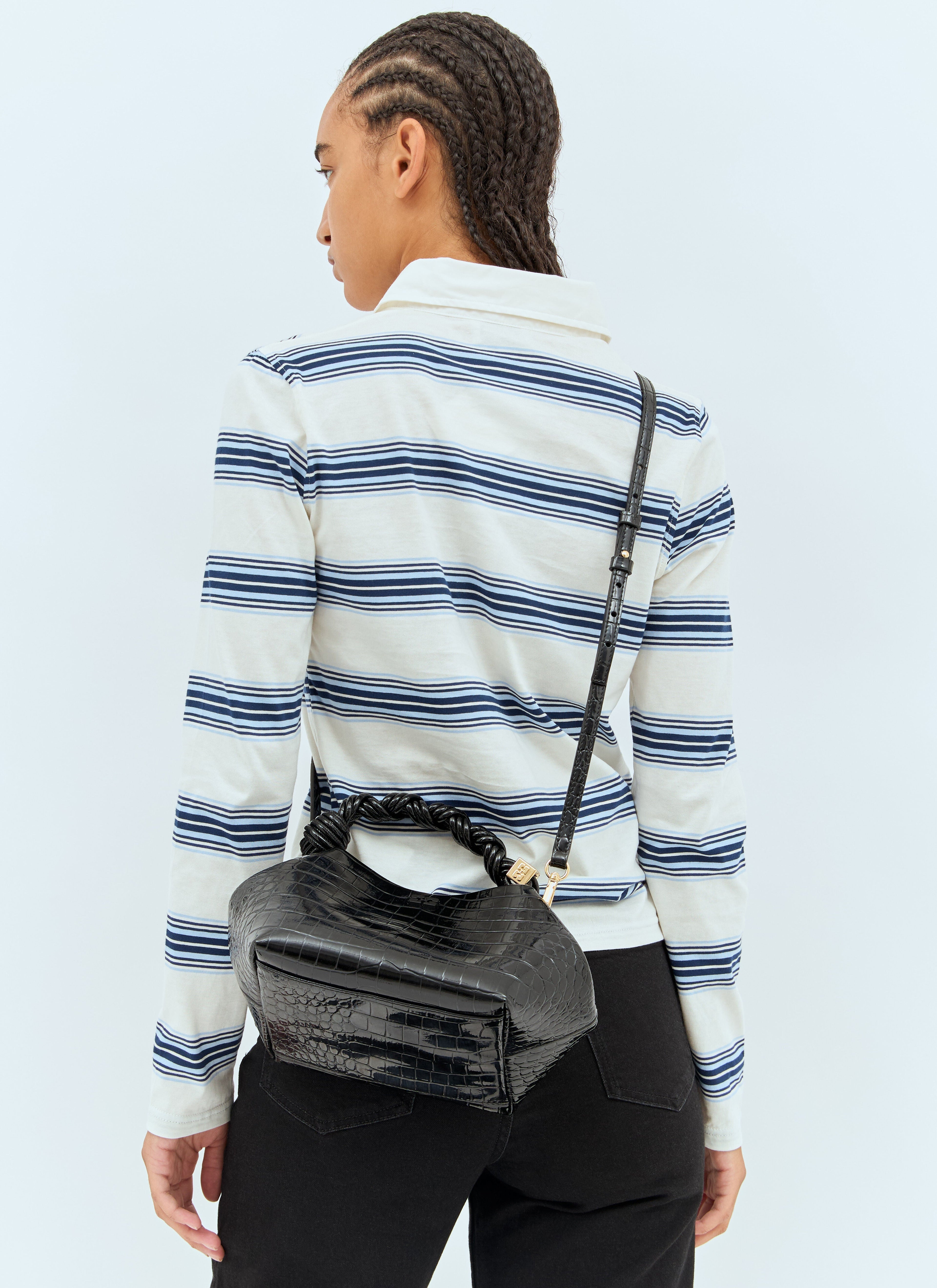 Ganni Women Small Bou Patent Handbag