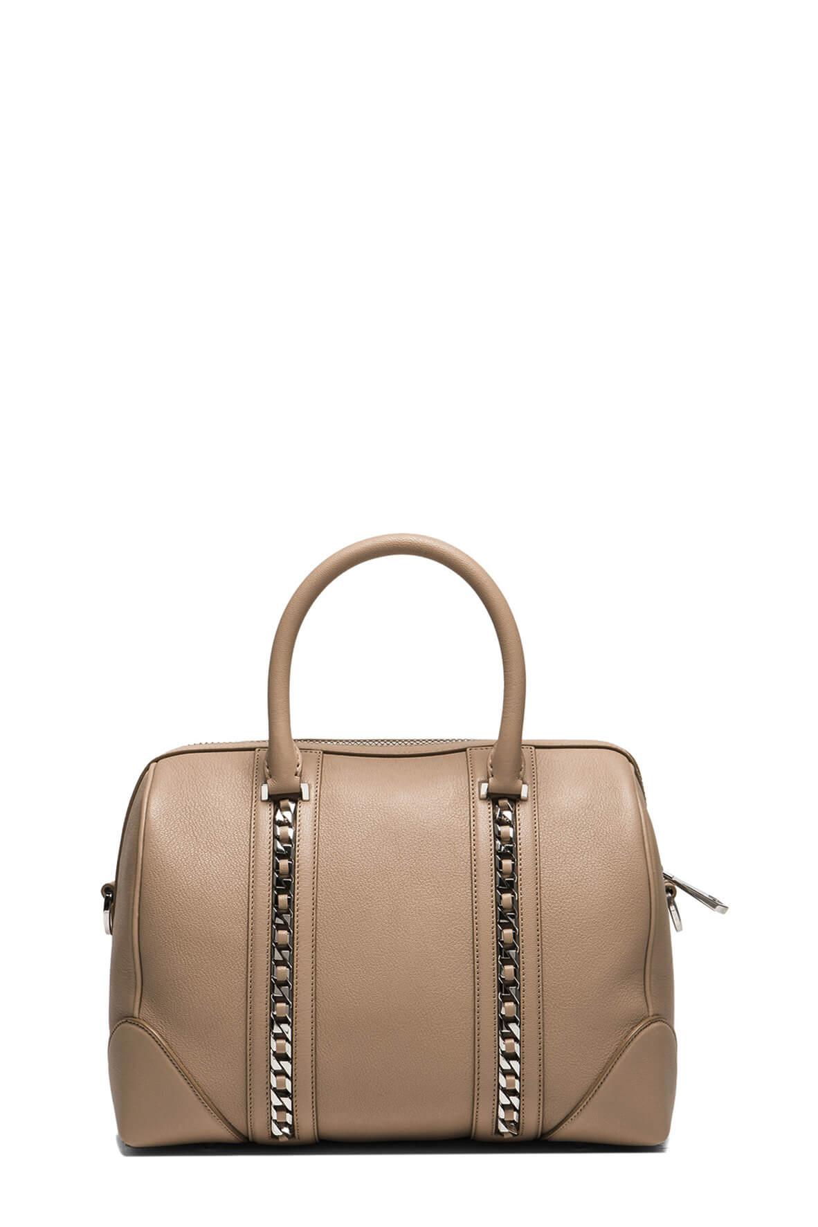 Medium Lucrezia Chain Bag Beige