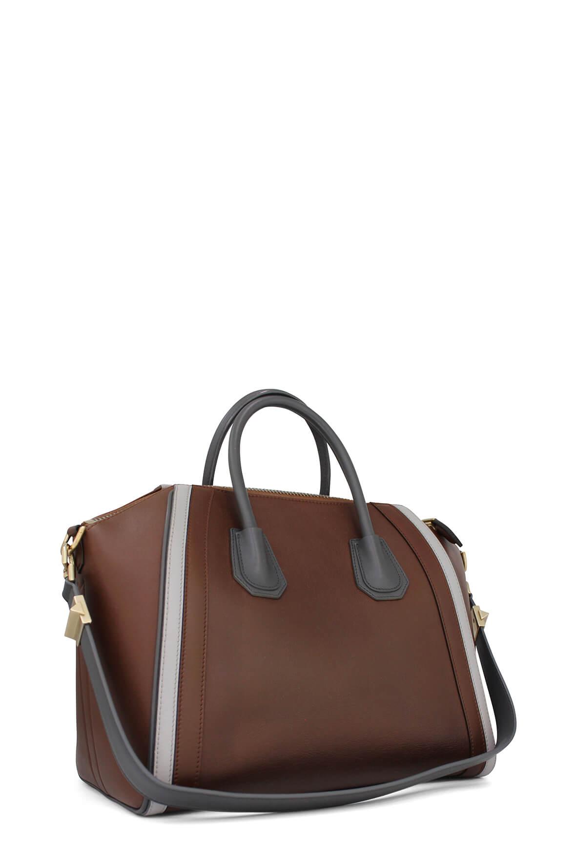 Medium Antigona Tricolor Brown