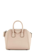 Mini Antigona Studded Pastel Pink with Detachable Strap