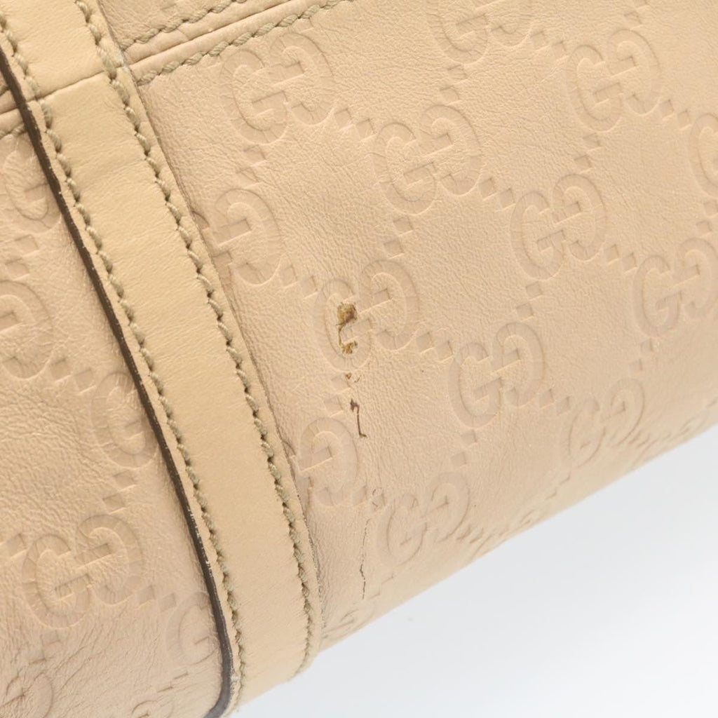 GUCCI Gucci Shima Tote Bag Leather Beige am1040g