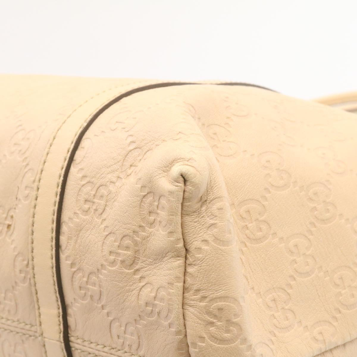 GUCCI Gucci Shima Tote Bag Leather Beige am1040g