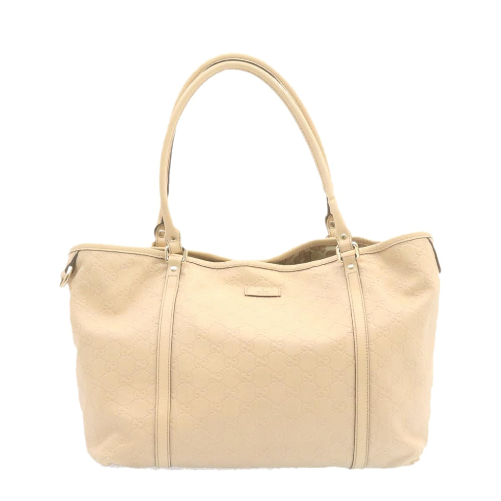 GUCCI Gucci Shima Tote Bag Leather Beige am1040g