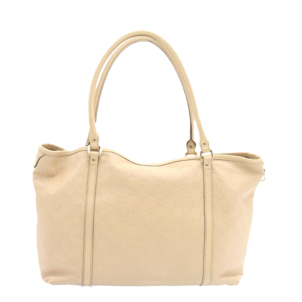 GUCCI Gucci Shima Tote Bag Leather Beige am1040g