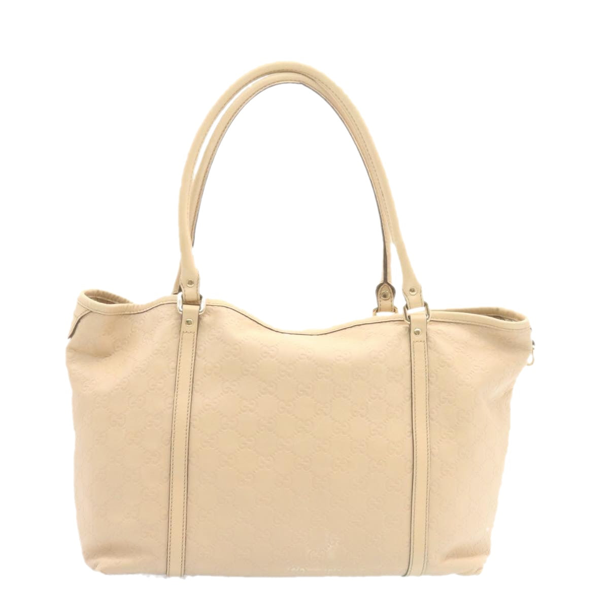 GUCCI Gucci Shima Tote Bag Leather Beige am1040g