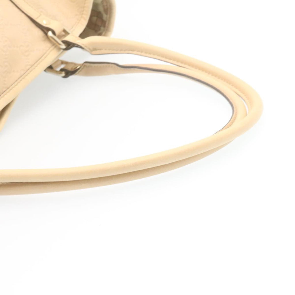 GUCCI Gucci Shima Tote Bag Leather Beige am1040g