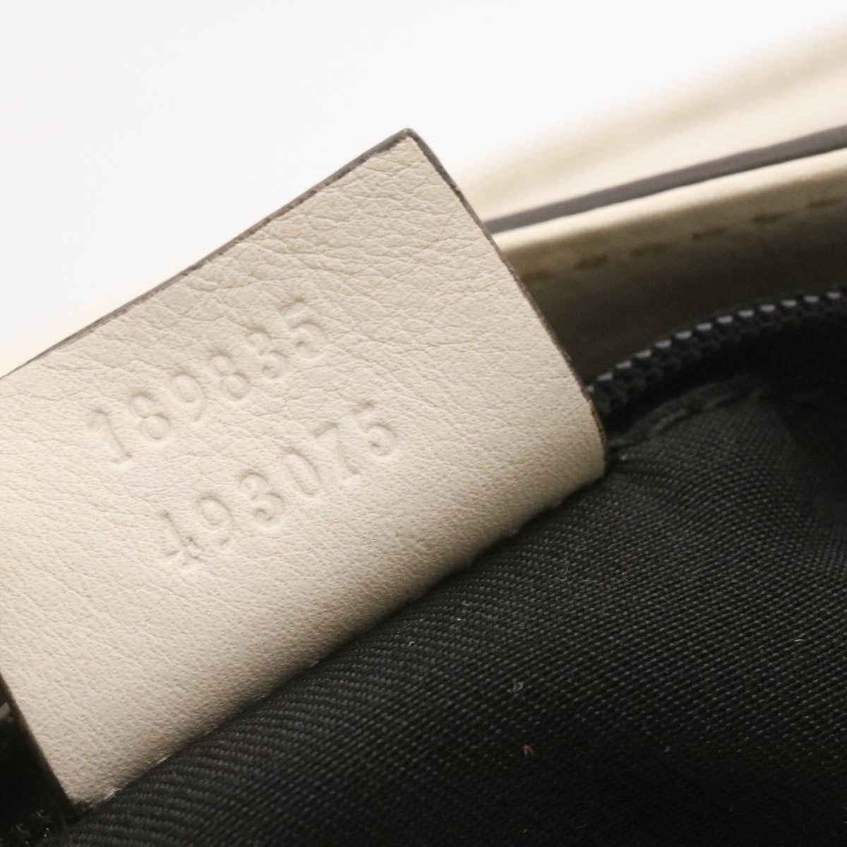 GUCCI Leather Tote Bag White am1090g