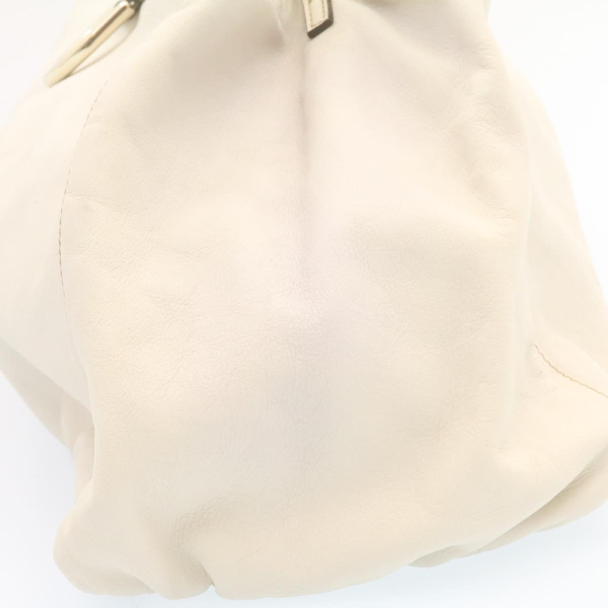 GUCCI Leather Tote Bag White am1090g