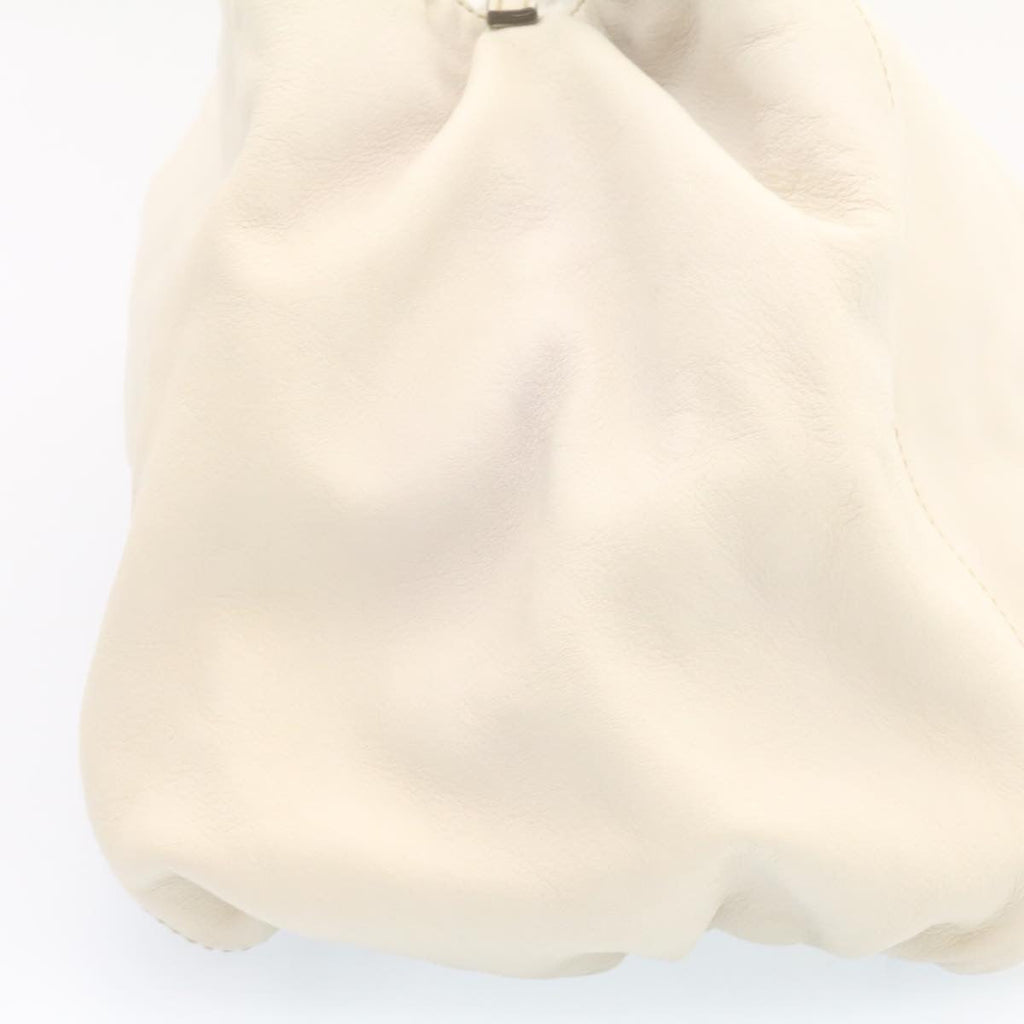 GUCCI Leather Tote Bag White am1090g