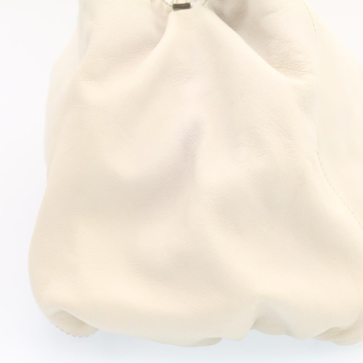 GUCCI Leather Tote Bag White am1090g