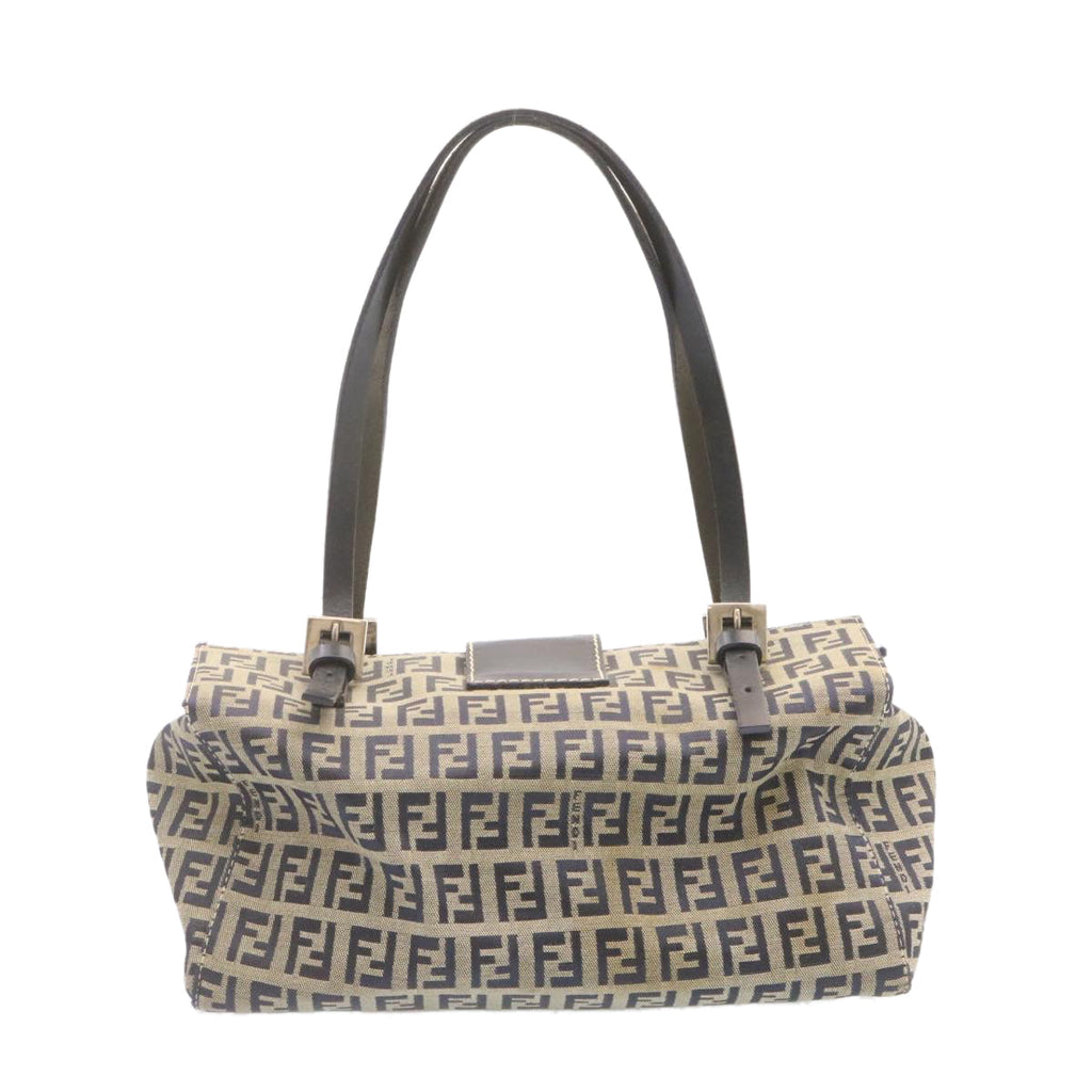 FENDI Zucchino Canvas Hand Bag Blue Navy am1197g