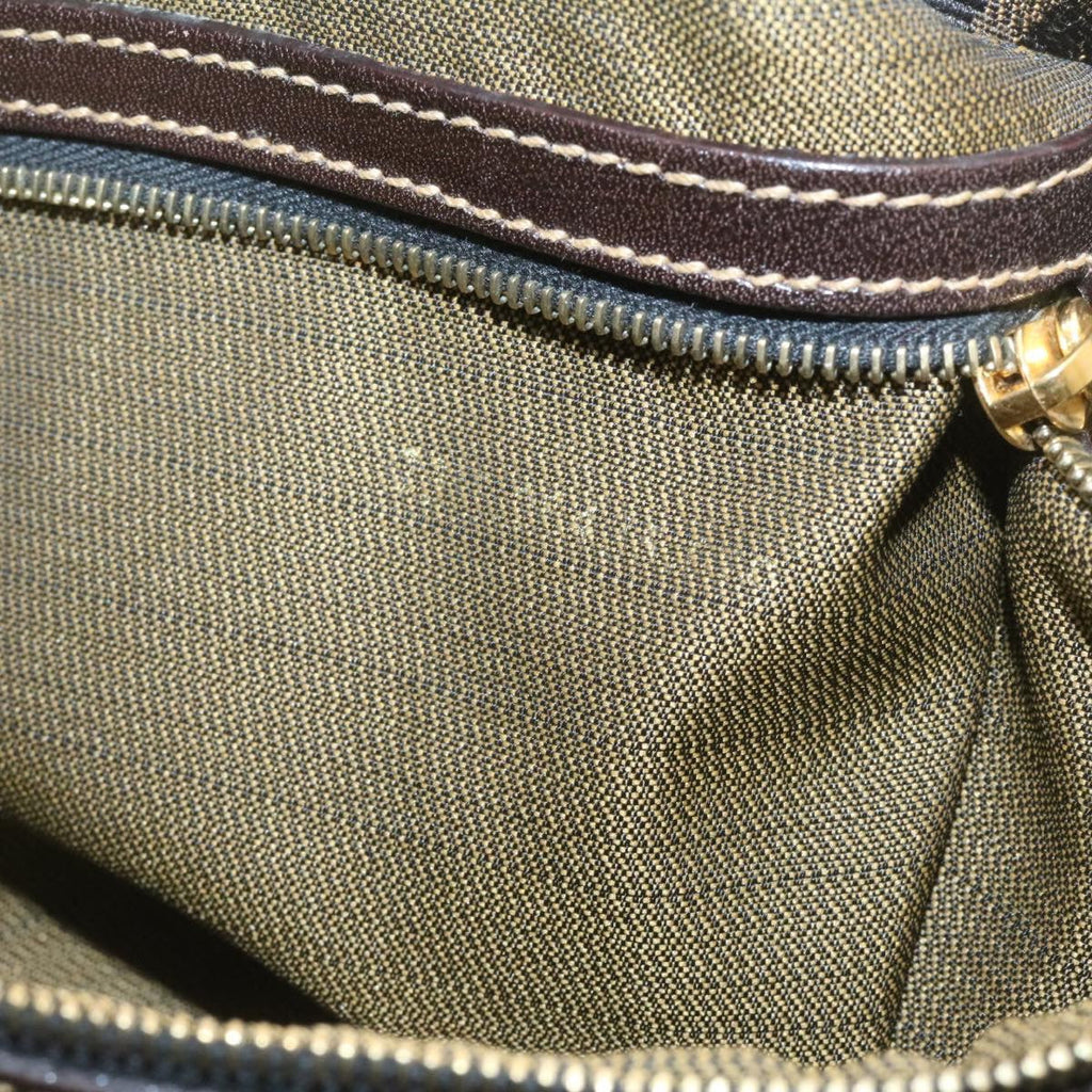 FENDI Zucca Canvas Shoulder Bag Black Brown am1243g