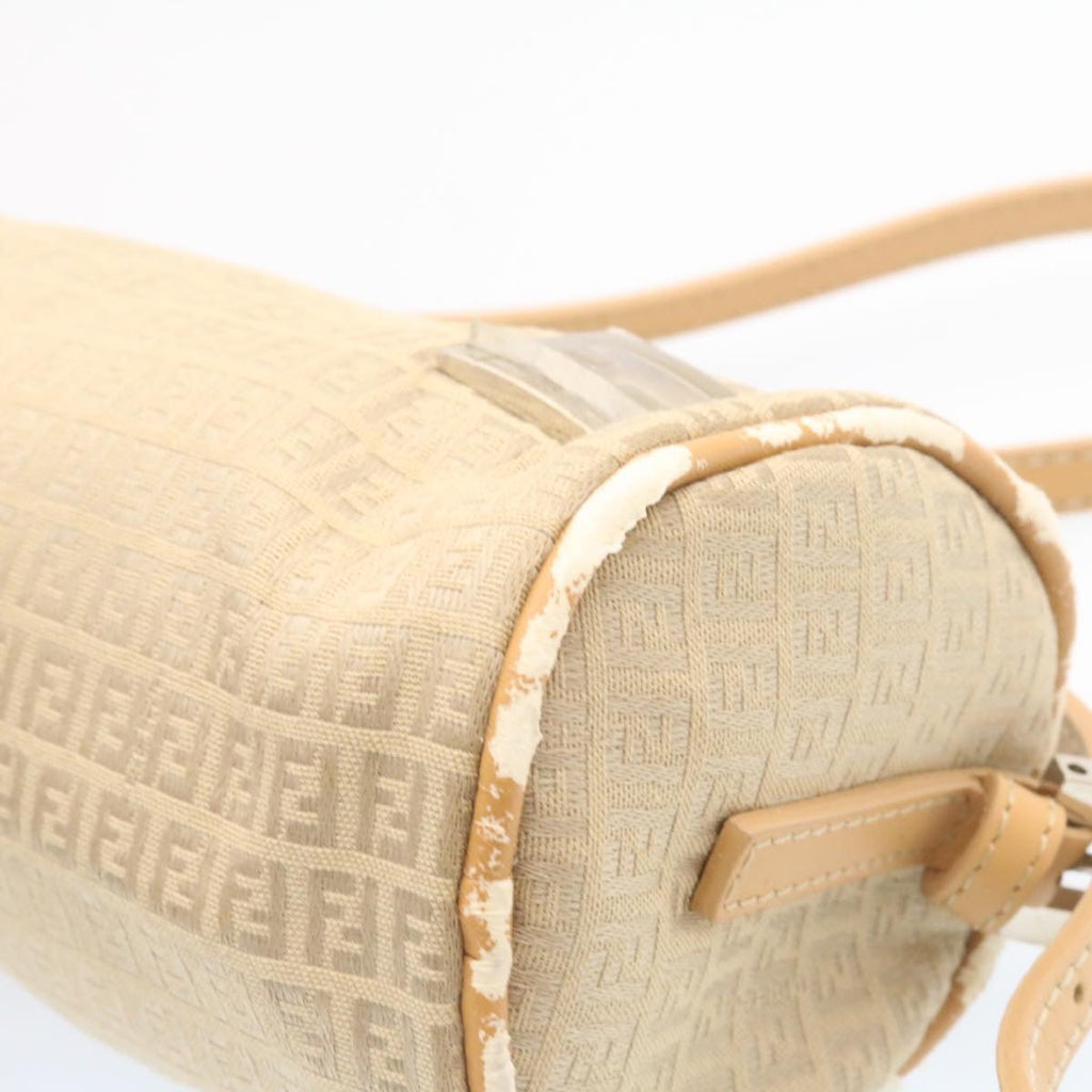 FENDI Micro Zucca Canvas Accessory Pouch Beige am1285g