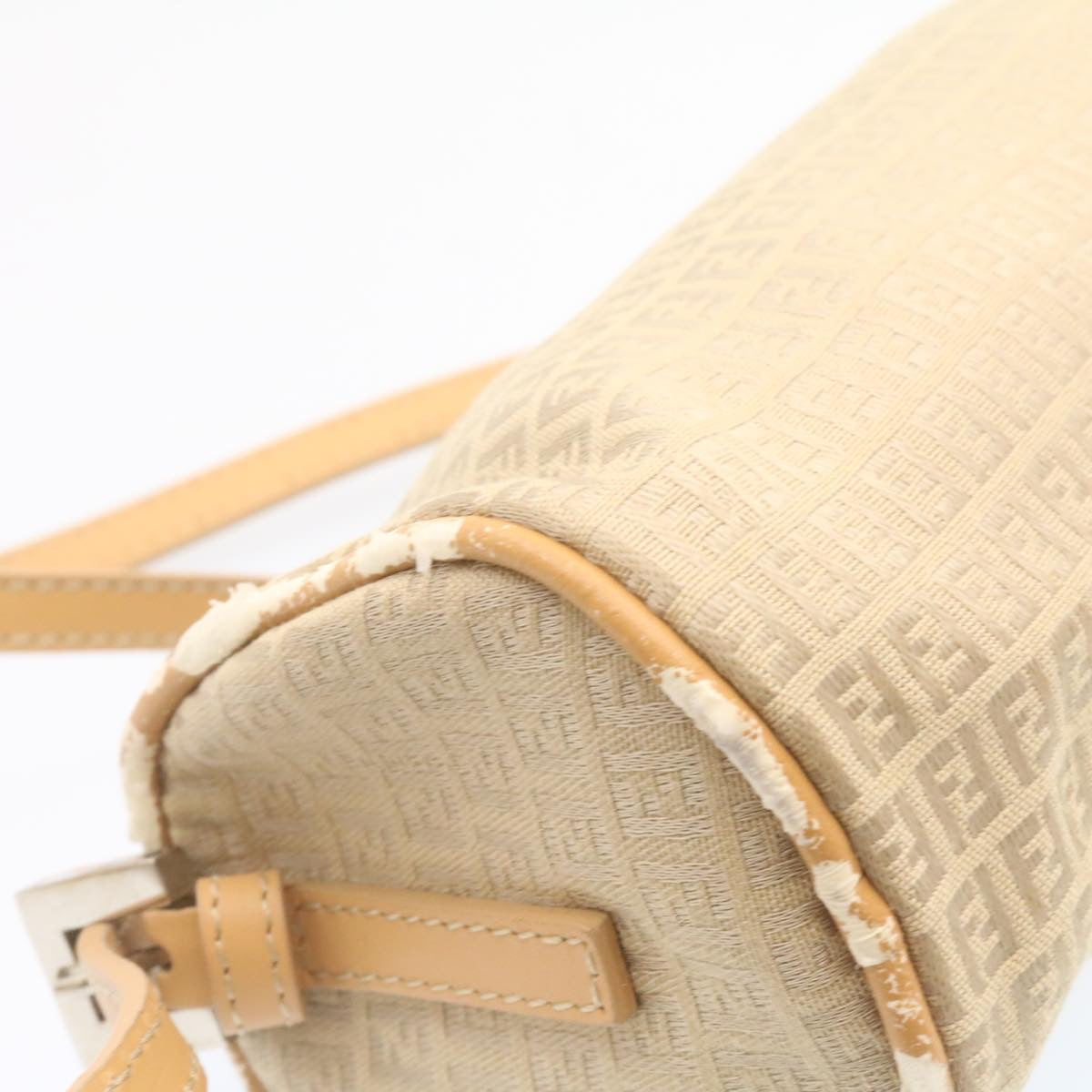 FENDI Micro Zucca Canvas Accessory Pouch Beige am1285g