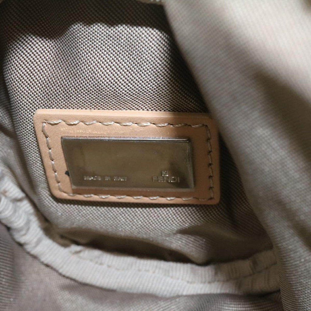 FENDI Micro Zucca Canvas Accessory Pouch Beige am1285g