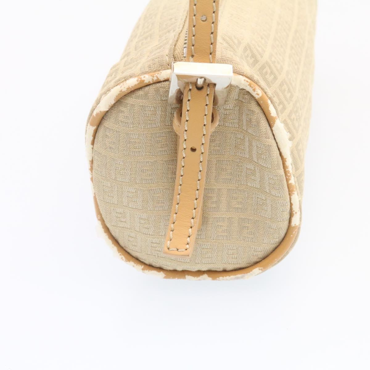 FENDI Micro Zucca Canvas Accessory Pouch Beige am1285g
