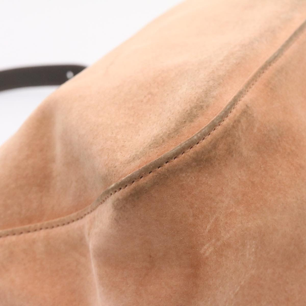 FENDI Mamma Baguette Shoulder Bag Suede Pink am1493g