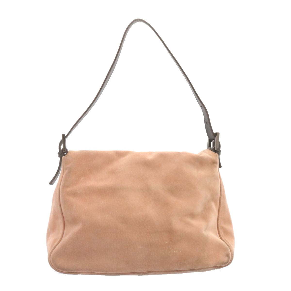 FENDI Mamma Baguette Shoulder Bag Suede Pink am1493g