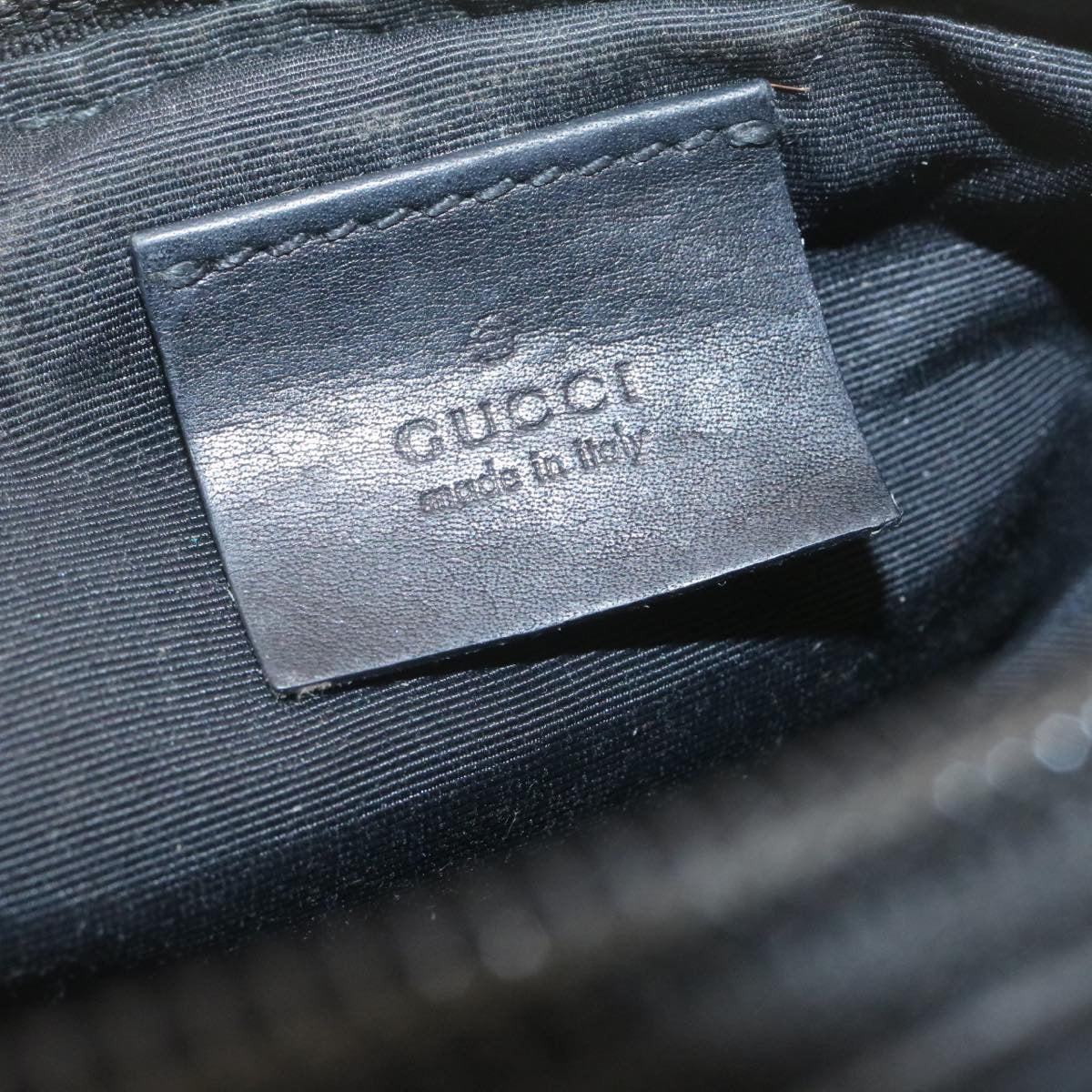 GUCCI GG Canvas Cosmetic Pouch Black am1504g