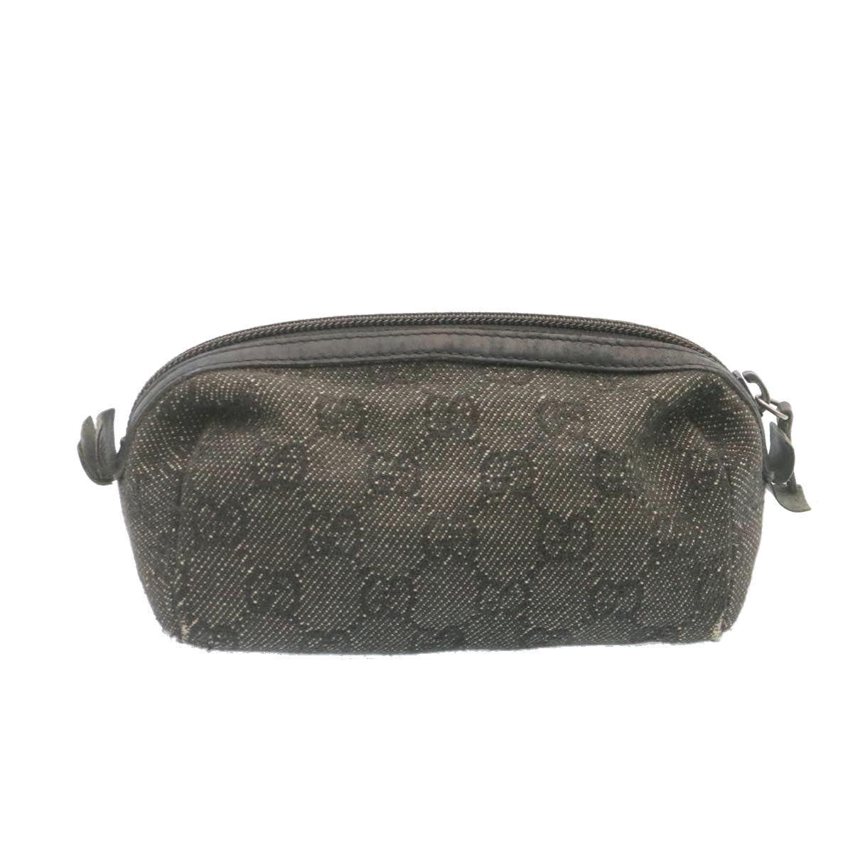 GUCCI GG Canvas Cosmetic Pouch Black am1504g