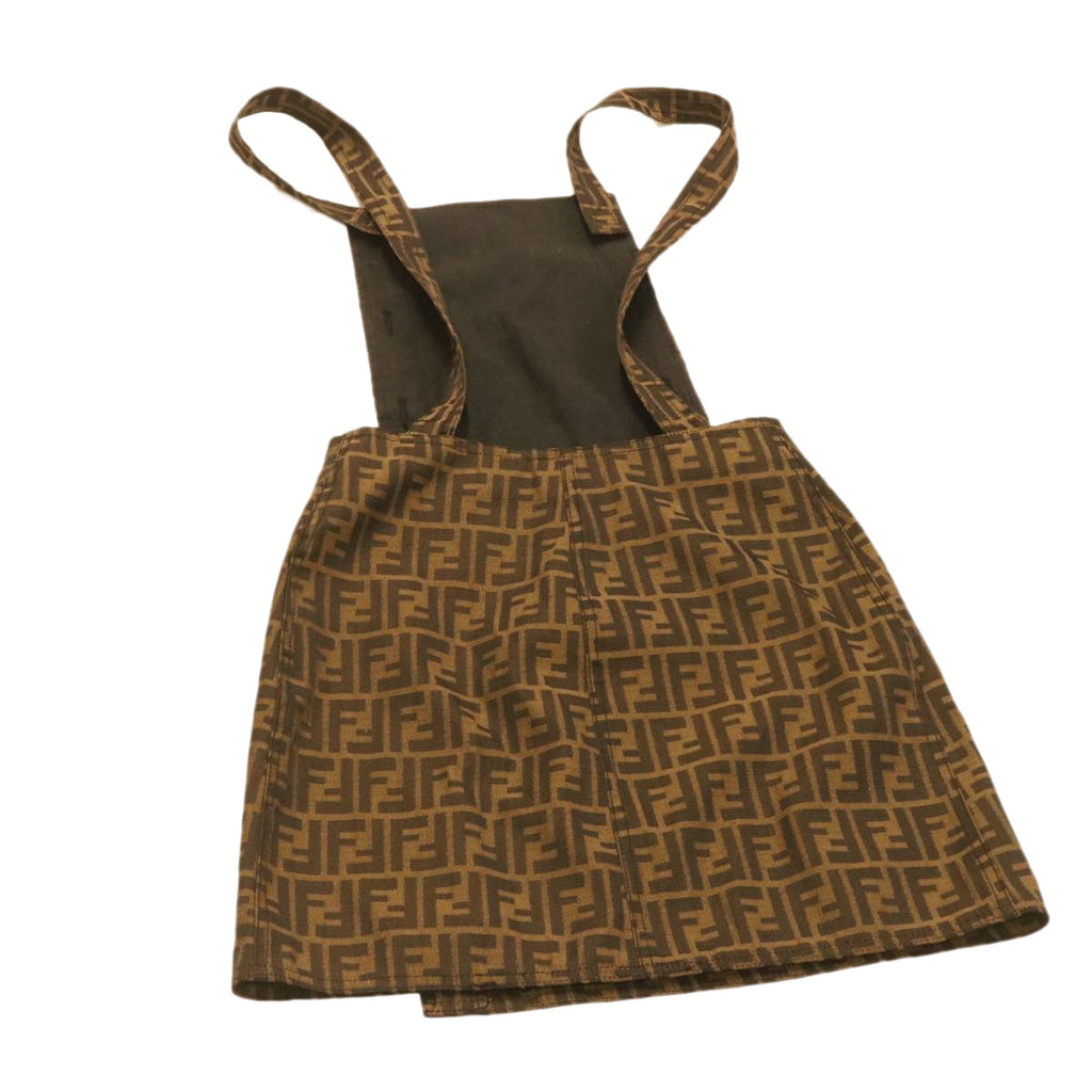 FENDI Zucca Canvas skirt Nylon Brown Black am1627g