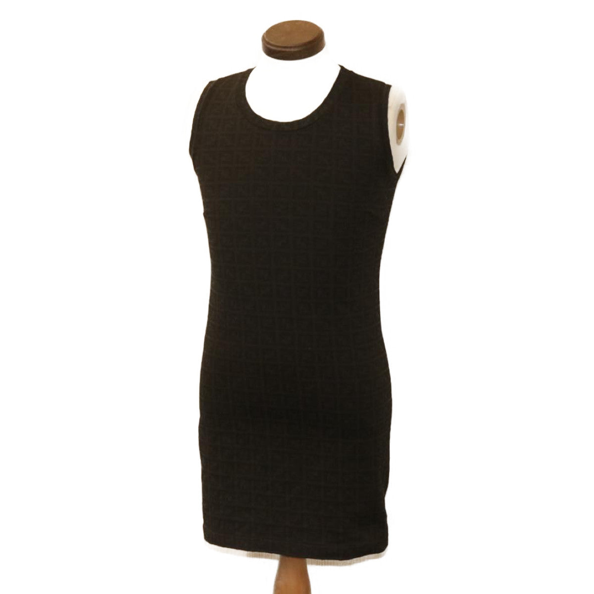 FENDI ZucchinoCanvas dress Dark Brown am1628g