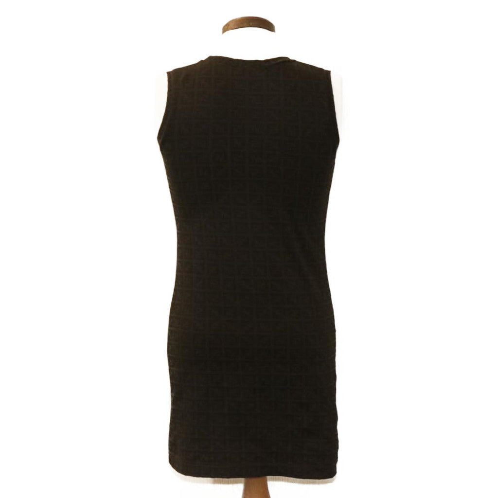 FENDI ZucchinoCanvas dress Dark Brown am1628g