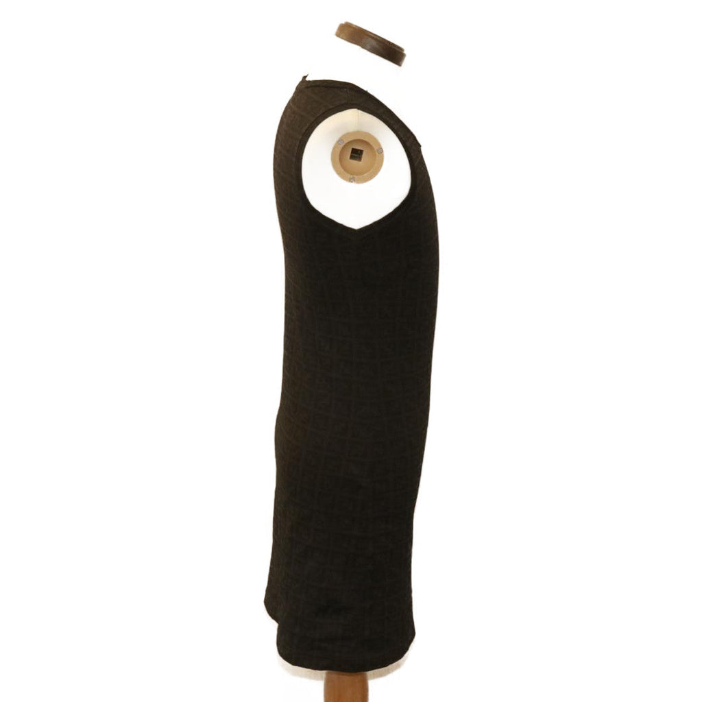 FENDI ZucchinoCanvas dress Dark Brown am1628g