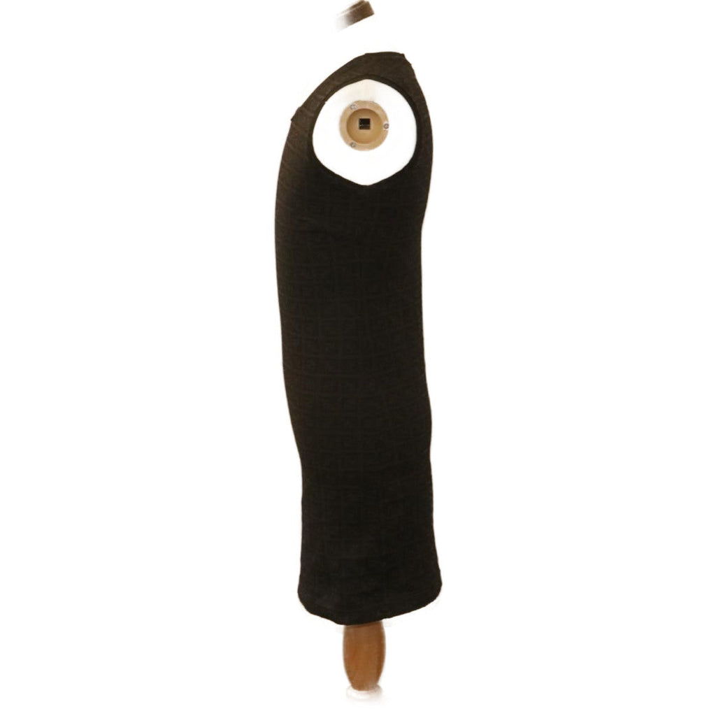 FENDI ZucchinoCanvas dress Dark Brown am1628g