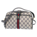 GUCCI Sherry Line GG Canvas Shoulder Bag Navy Red am1664g