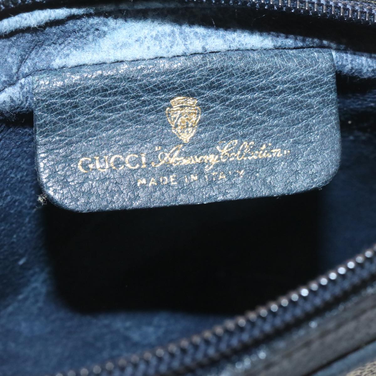 GUCCI Sherry Line GG Canvas Shoulder Bag Navy Red am1664g