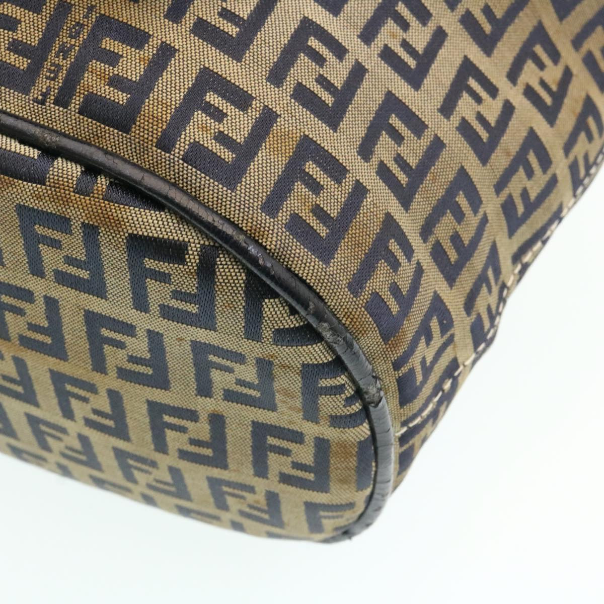 FENDI ZucchinoCanvas Shoulder Bag Brown am1690g