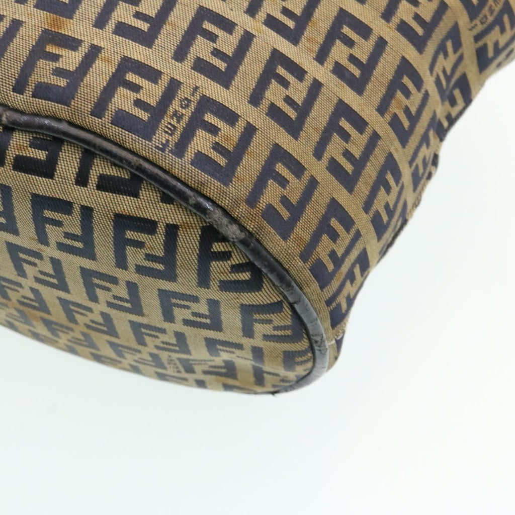 FENDI ZucchinoCanvas Shoulder Bag Brown am1690g