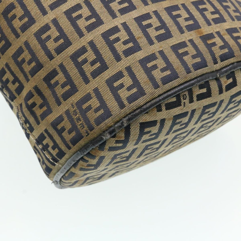 FENDI ZucchinoCanvas Shoulder Bag Brown am1690g