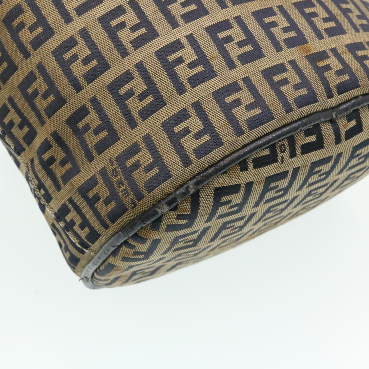 FENDI ZucchinoCanvas Shoulder Bag Brown am1690g