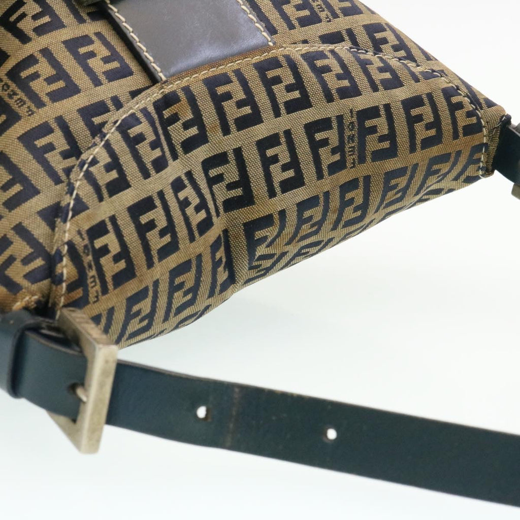 FENDI ZucchinoCanvas Shoulder Bag Brown am1690g