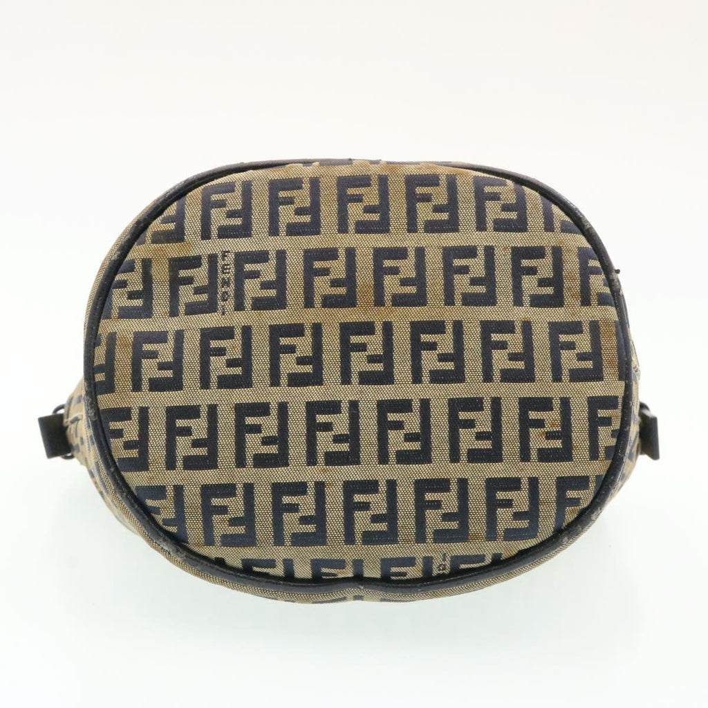 FENDI ZucchinoCanvas Shoulder Bag Brown am1690g
