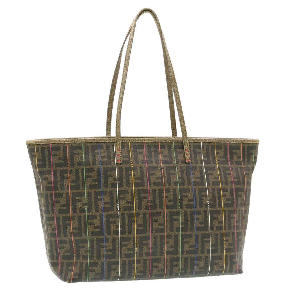 FENDI Zucca Canvas Tote Bag Brown am1693g