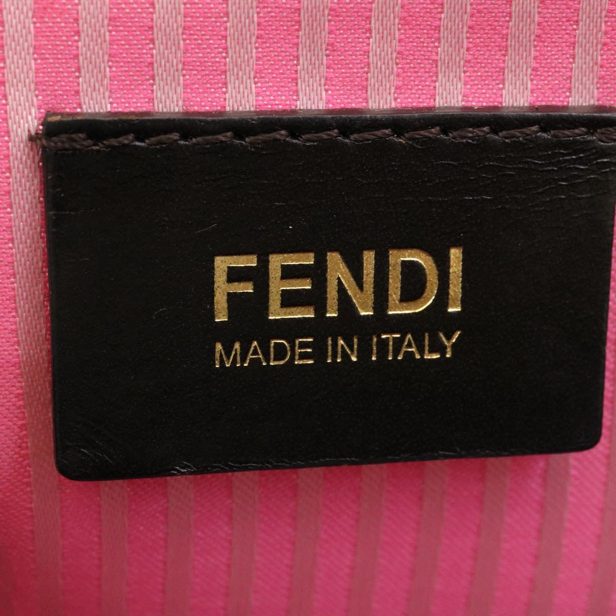 FENDI Zucca Canvas Tote Bag Brown am1693g