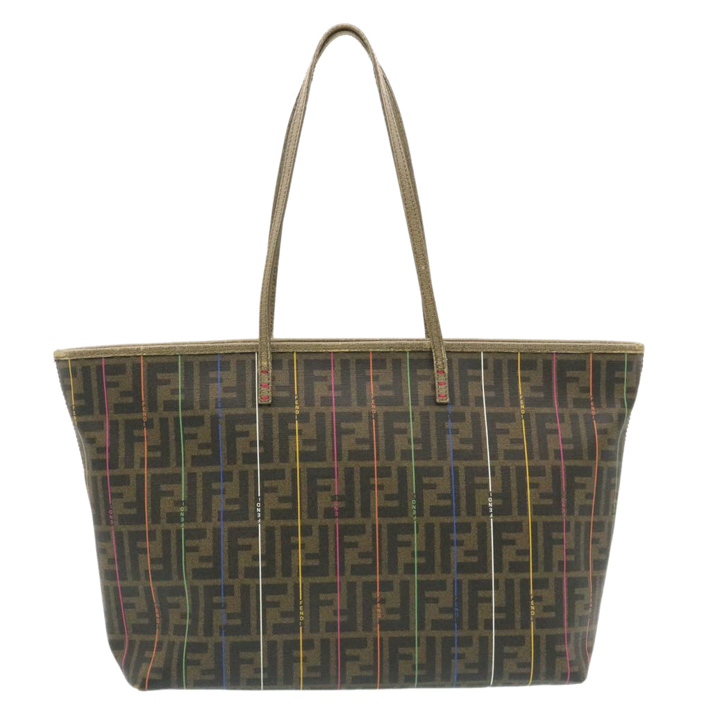 FENDI Zucca Canvas Tote Bag Brown am1693g
