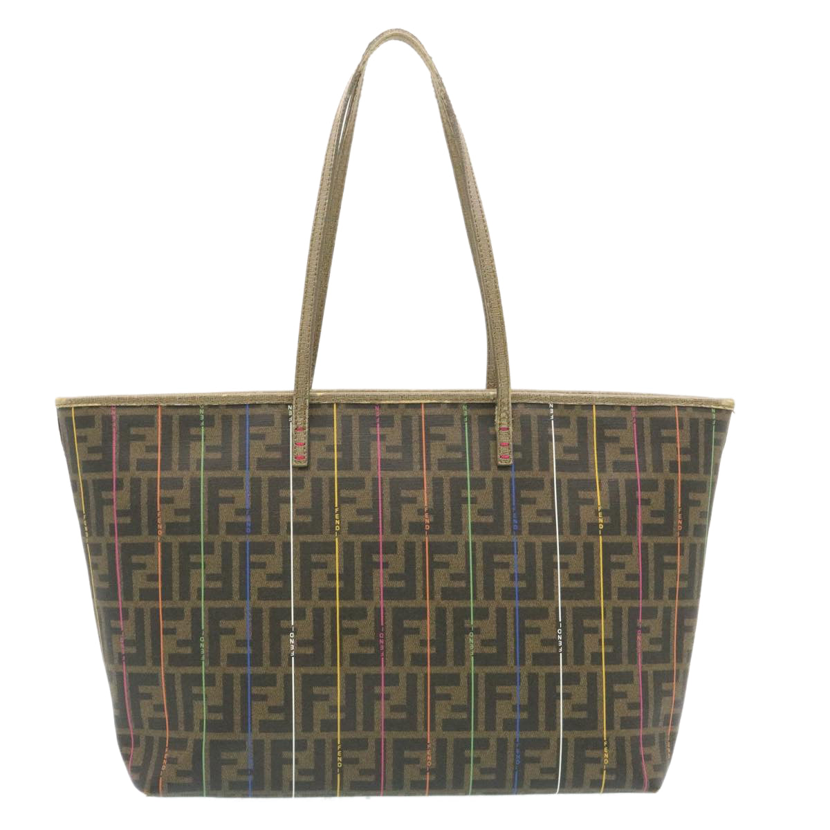 FENDI Zucca Canvas Tote Bag Brown am1693g