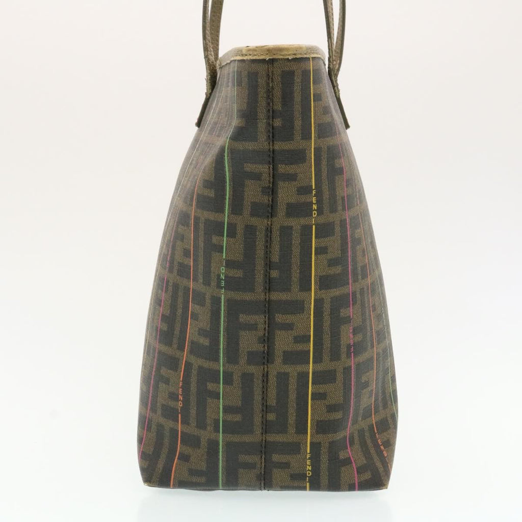 FENDI Zucca Canvas Tote Bag Brown am1693g