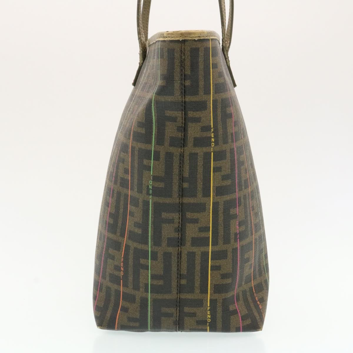 FENDI Zucca Canvas Tote Bag Brown am1693g