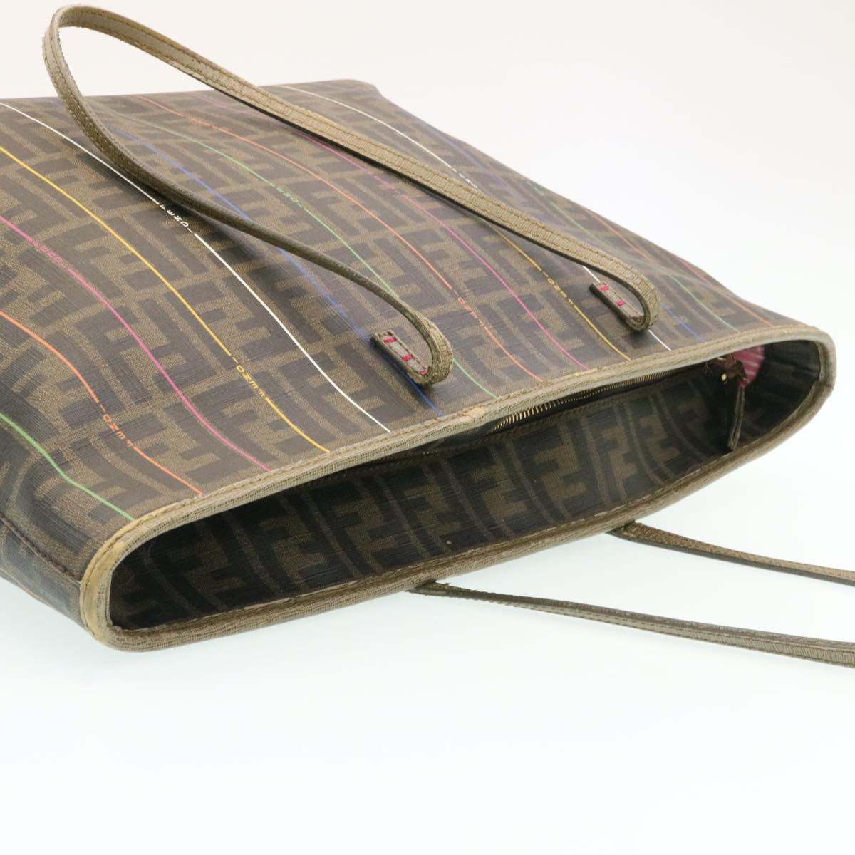 FENDI Zucca Canvas Tote Bag Brown am1693g